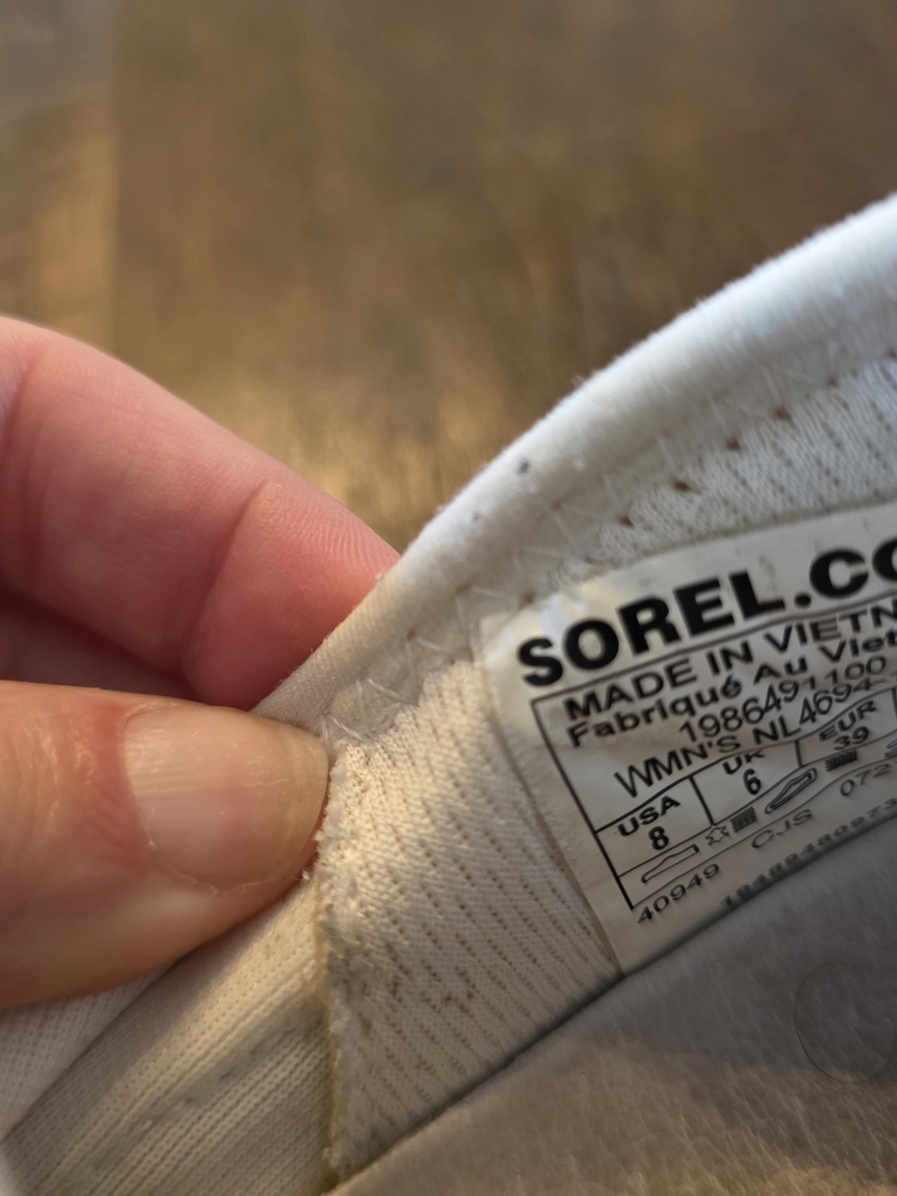 Sorel White Women's Athletic Sneakers with Gum Sole - Picture 2 of 6